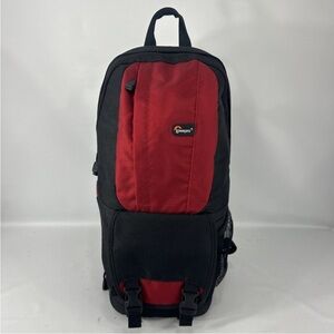 Lowepro Fastpack 100 Padded Camera Backpack Bag Red & Black